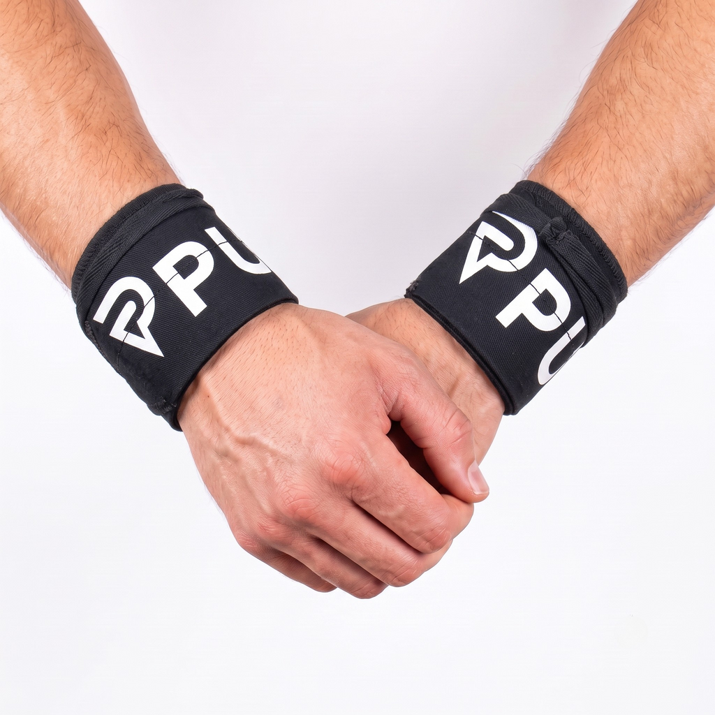 Bandes de Poignets Elite Noires Avant