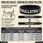 Ceinture de musculation Pullstra – guide des tailles
