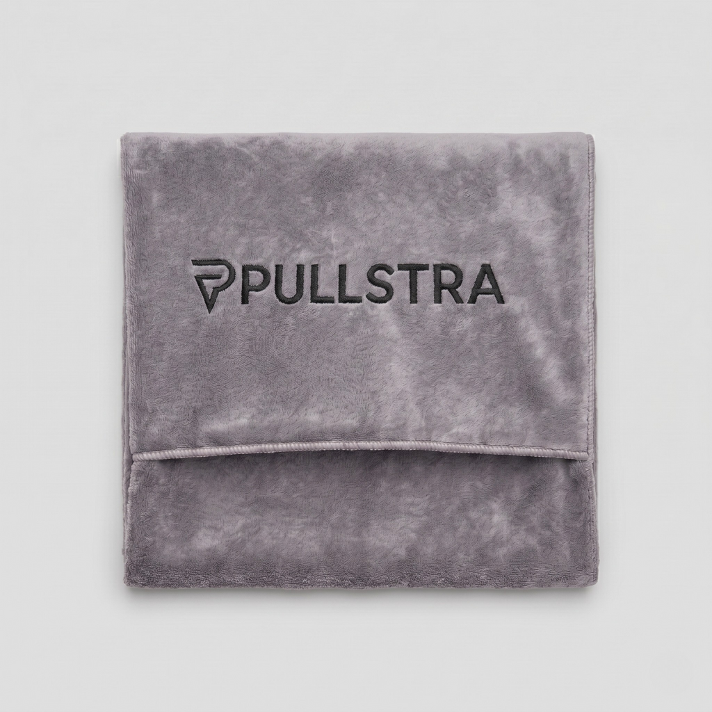 Serviette de Musculation Pullstra Grise vue haut