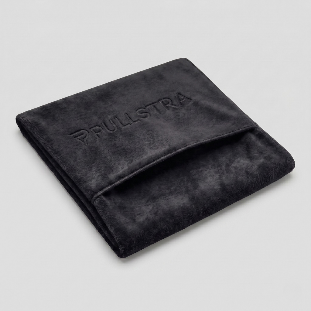 Serviette de Musculation Pullstra Noire avant
