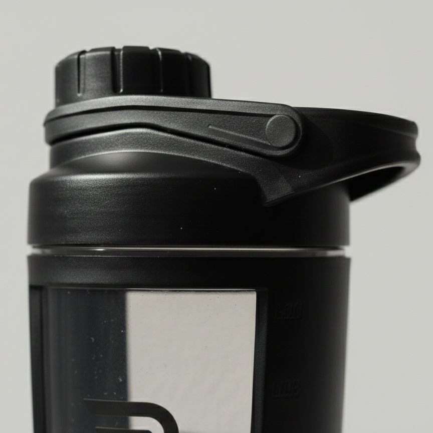 Shaker Protéine Premium Noir 500ml (Zoom Coté)- Pullstra
